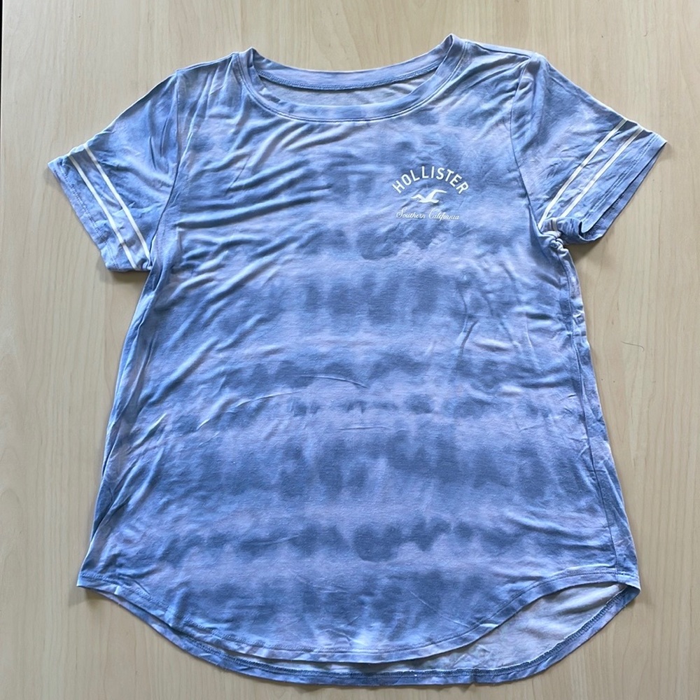Hollister Easy T-Shirt Blue Tie Dye Size S